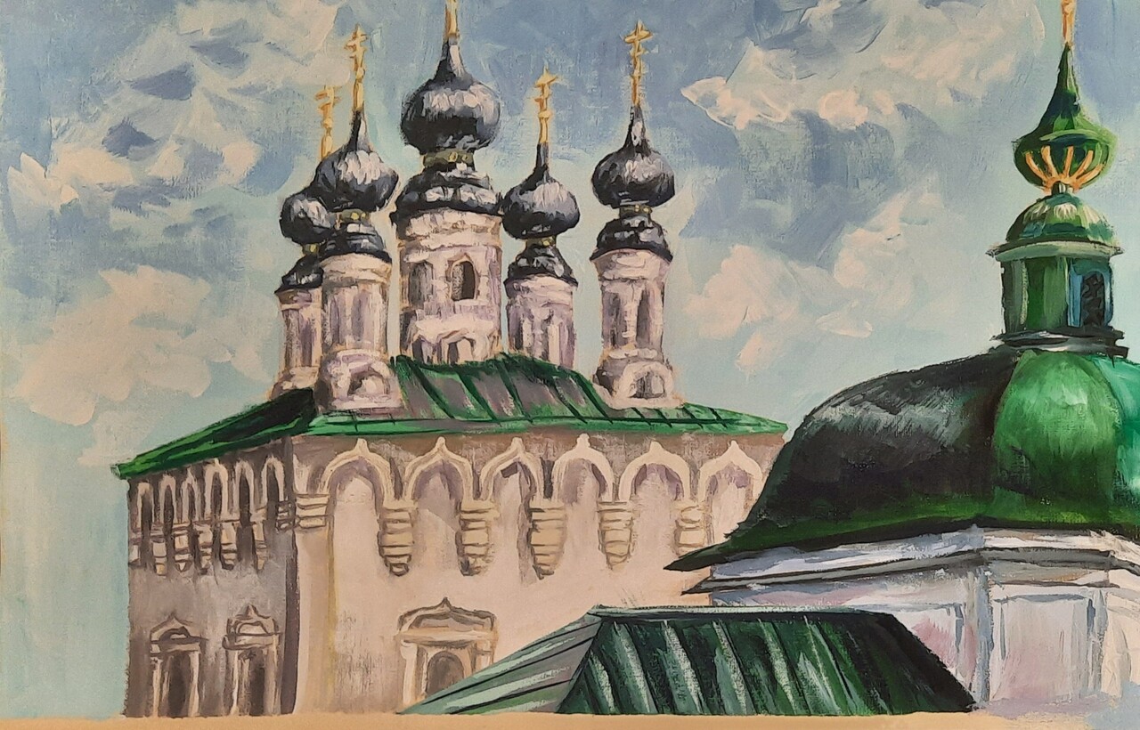 Храм. Торговые ряды г.Суздаль
