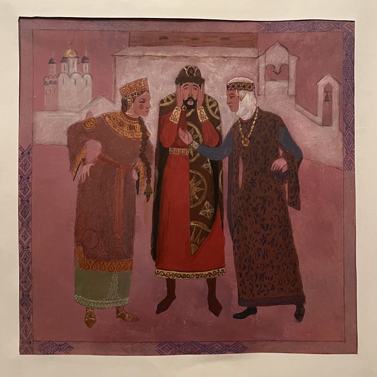 Эскиз к «Былине о Ставре Годиновиче и Василисе Микулишне»