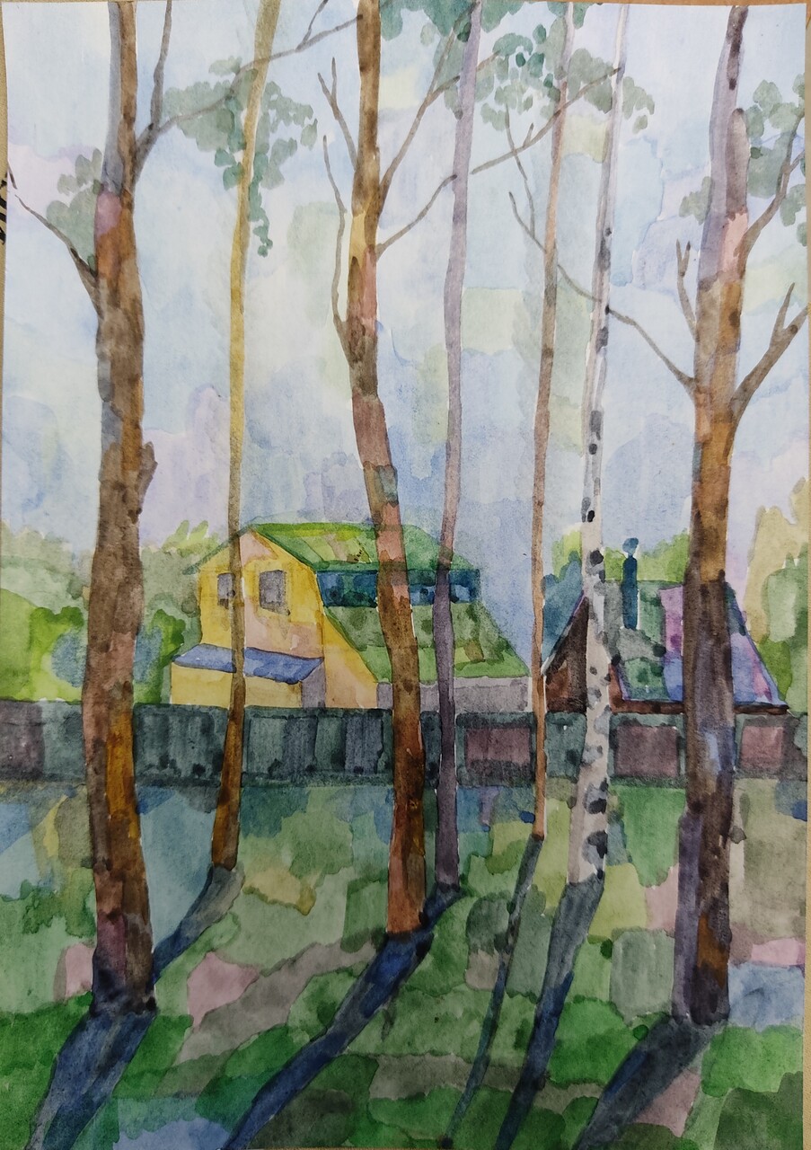За городом