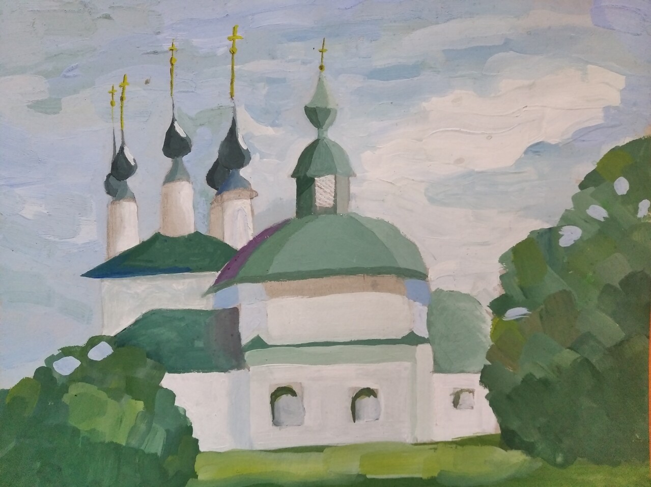 Входо-Иерусалимская и Пятницкая церковь. г. Суздаль