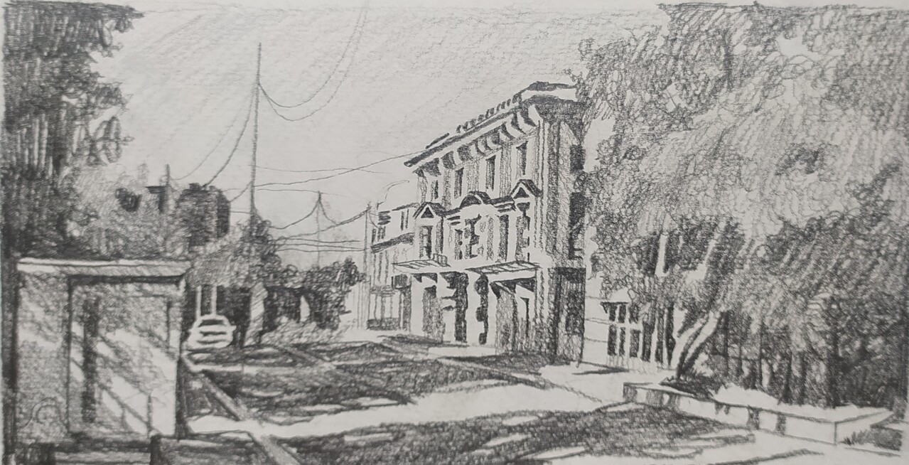 Зарисовка московской улицы