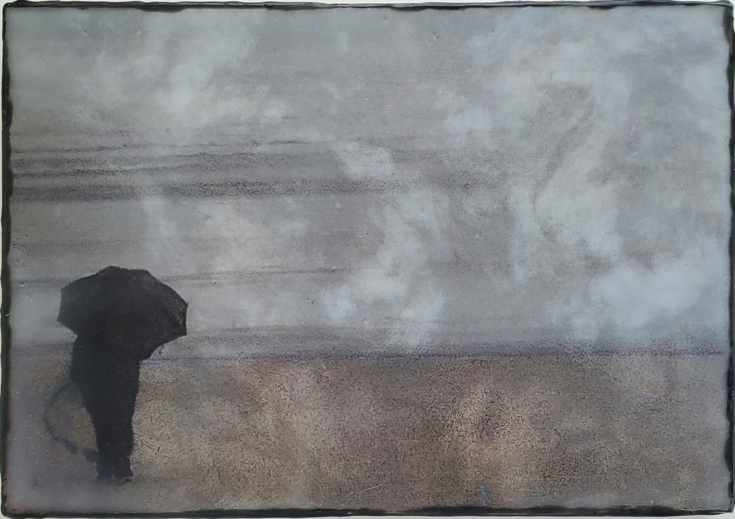 Reflecting Upon A Seaside Rain 