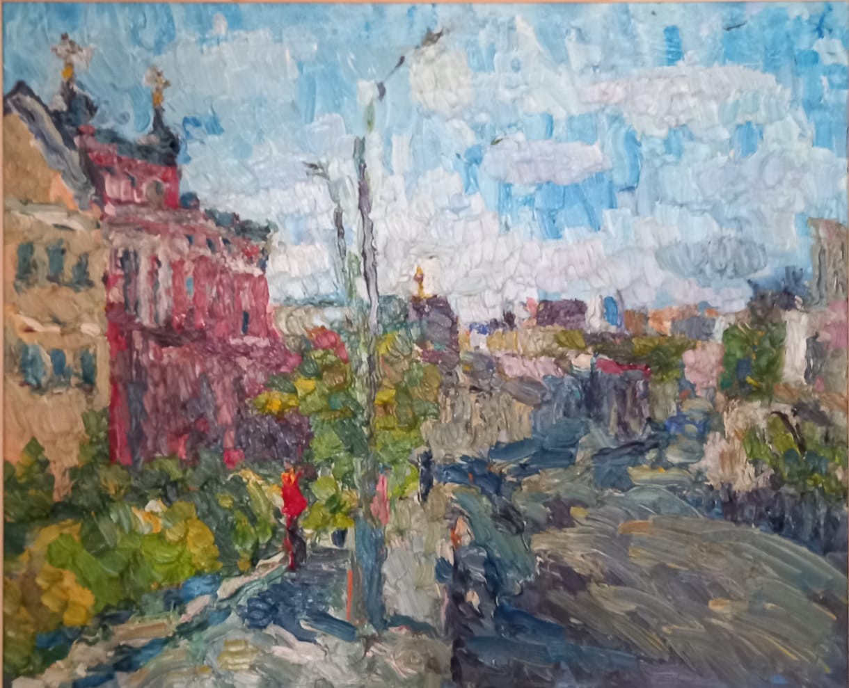 "Вид на Трубную площадь, Москва"