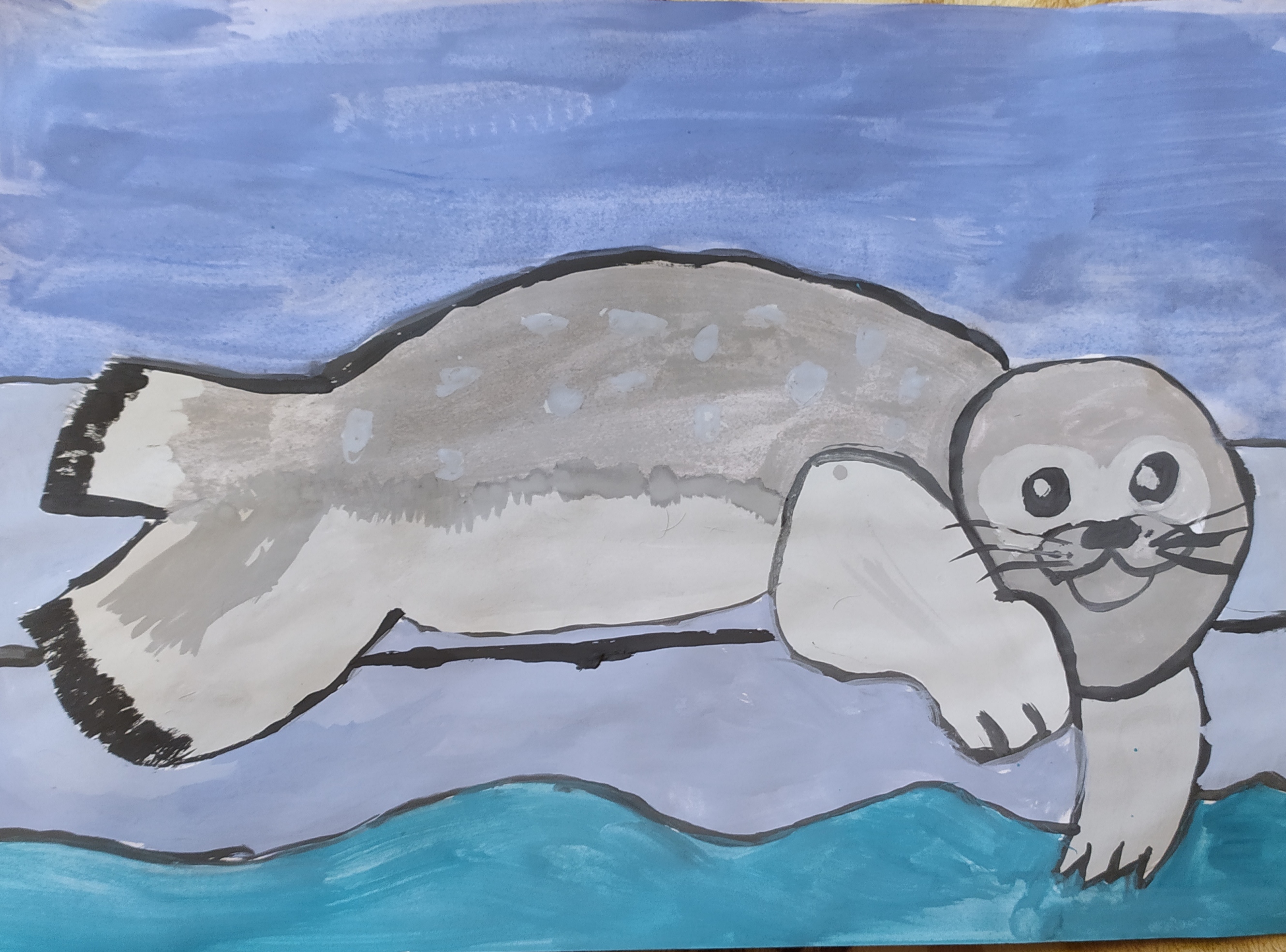 Рисунок тюлень
