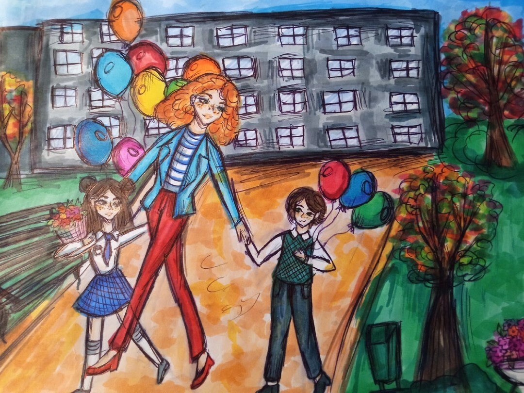 Школа, мама, брат и я