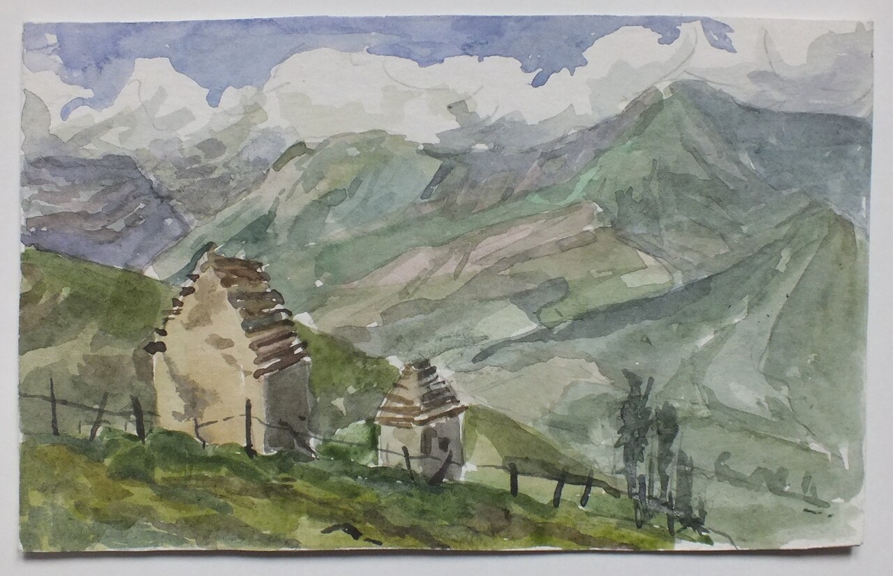 В горах