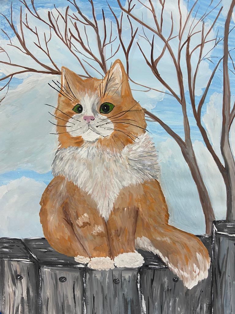 кот ждет весну