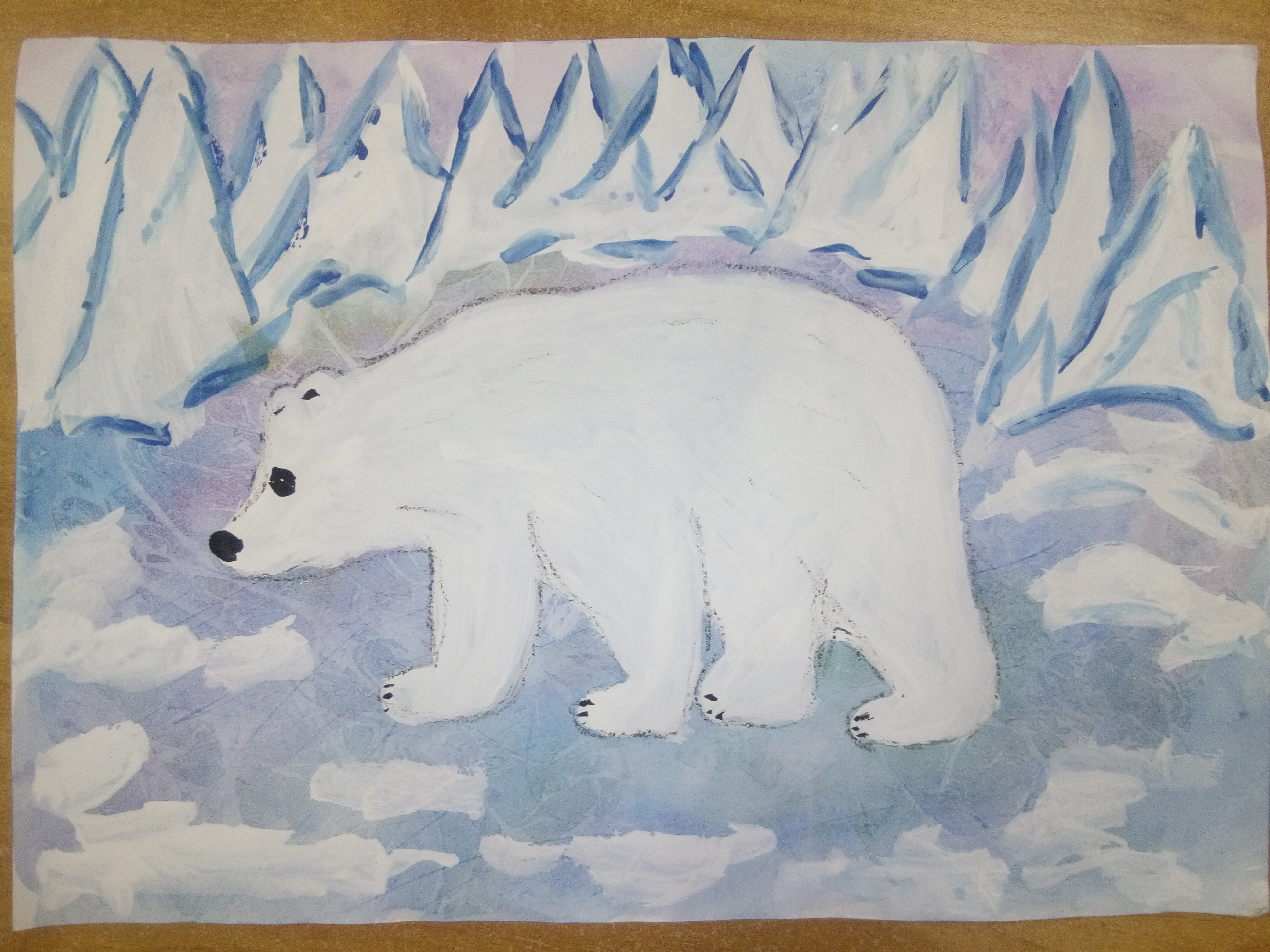 Рисование в старшей группе природа Арктики