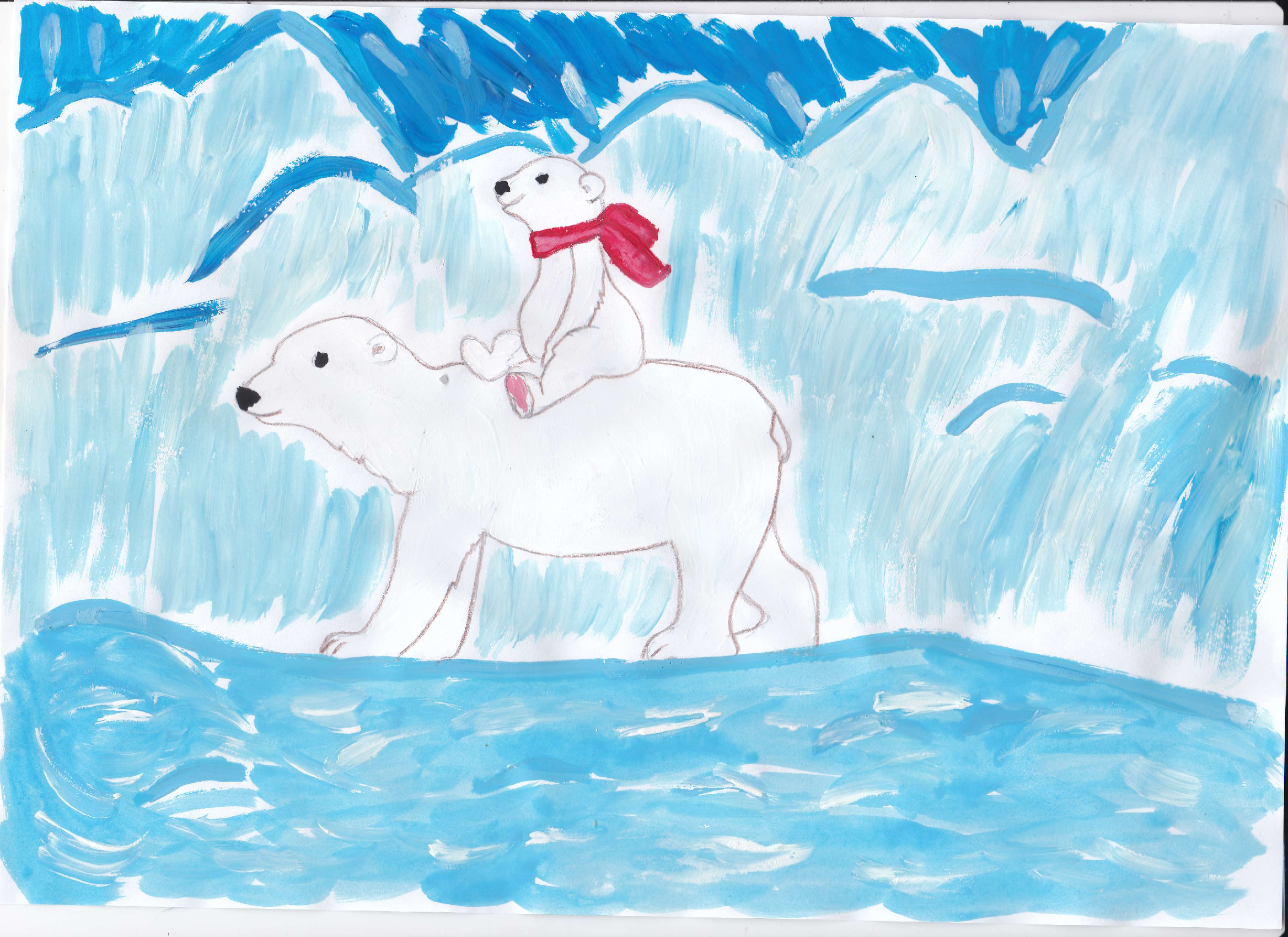 Рисунок на тему Арктика в детский сад
