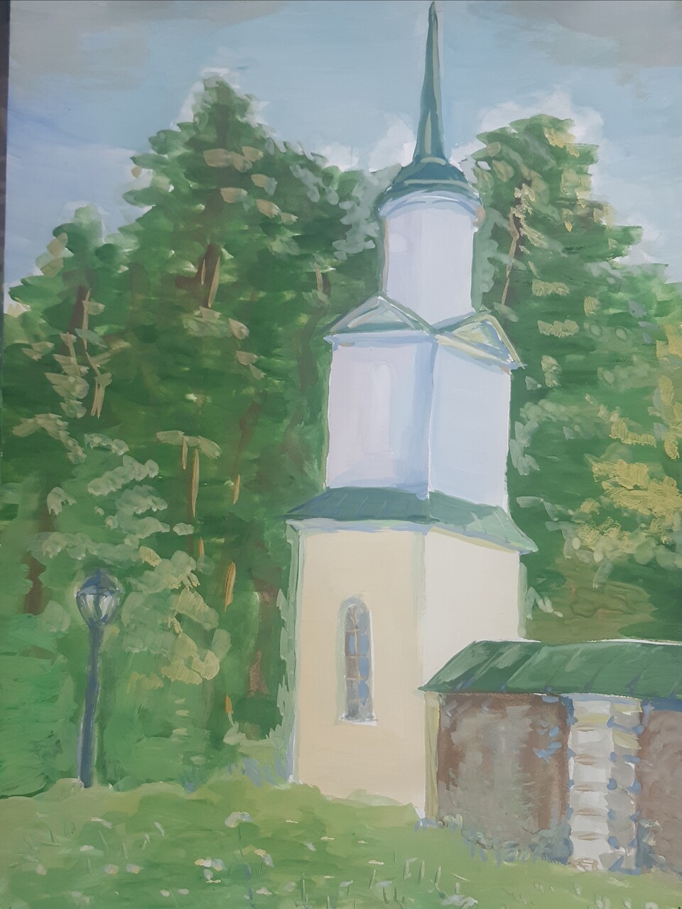 Башня у храма. Усадьба Архангельское.