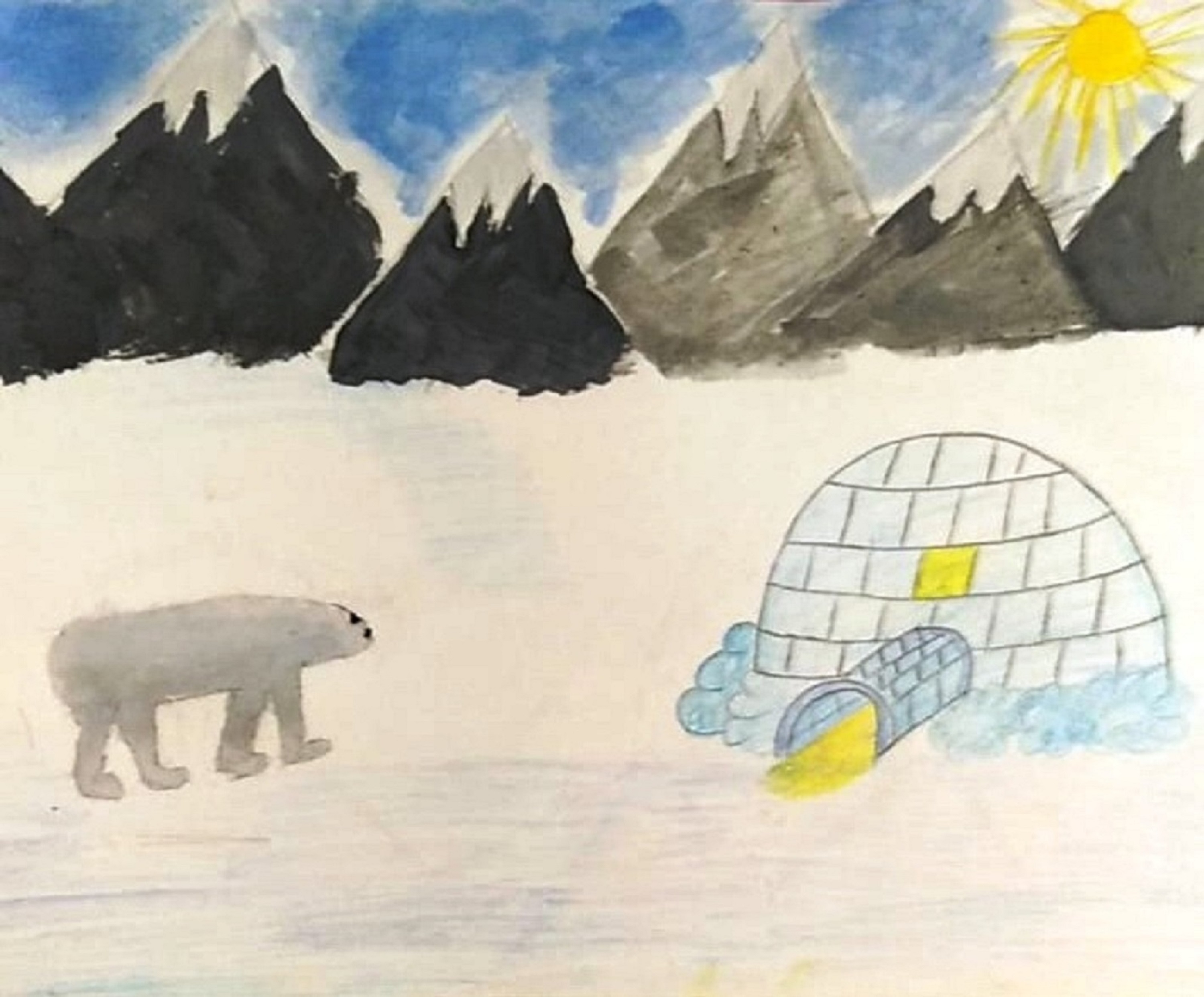 Экологический плакат Арктики