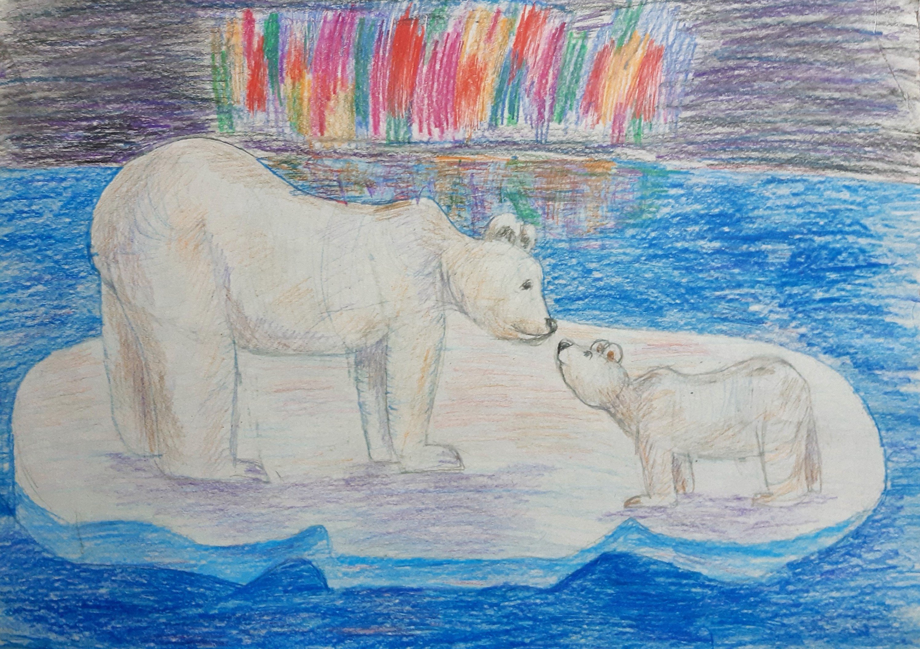 Как нарисовать Арктику карандашом