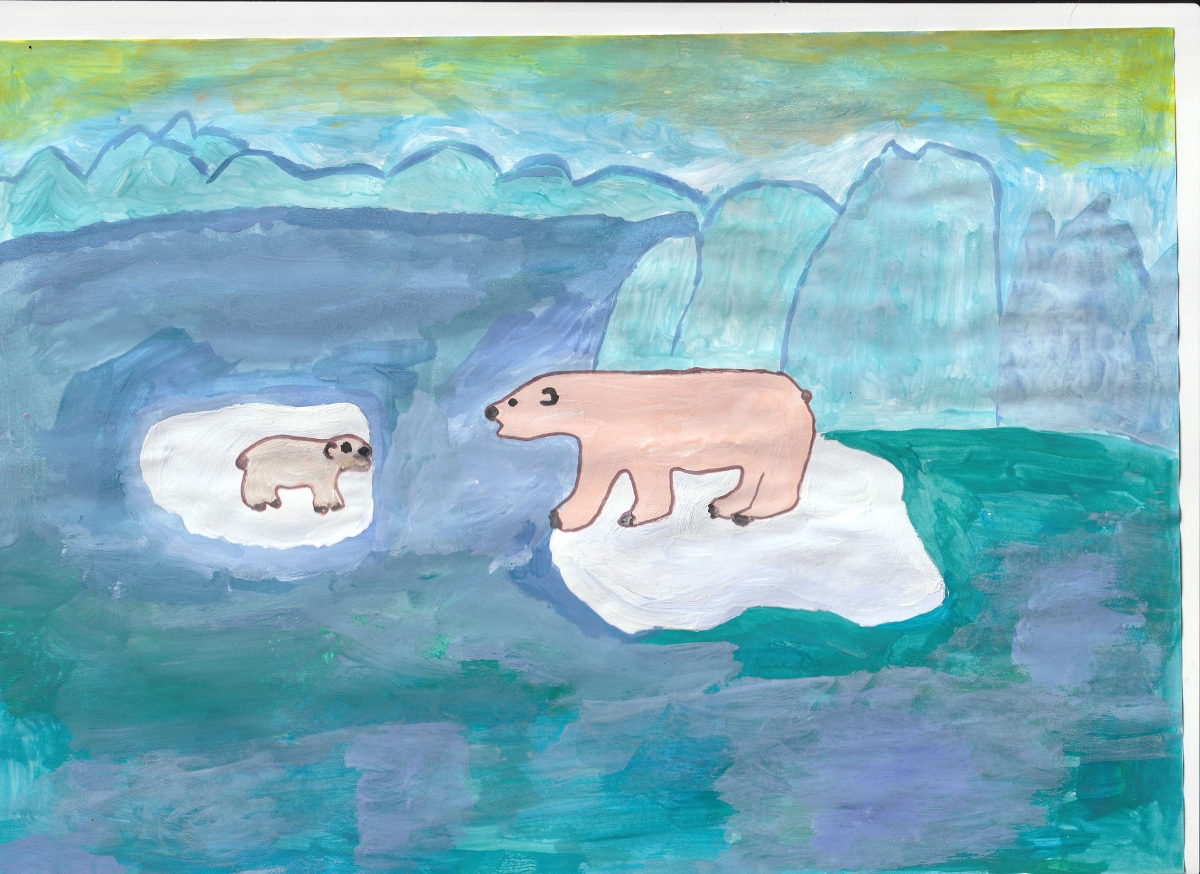 Рисуем Арктику 4 класс