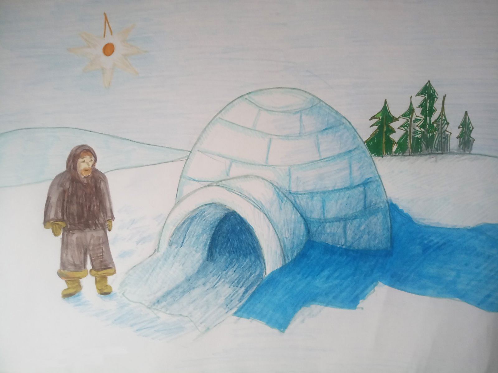 Иглу жилище эскимосов там холодно