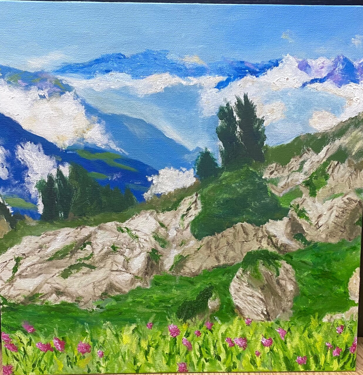 В горах