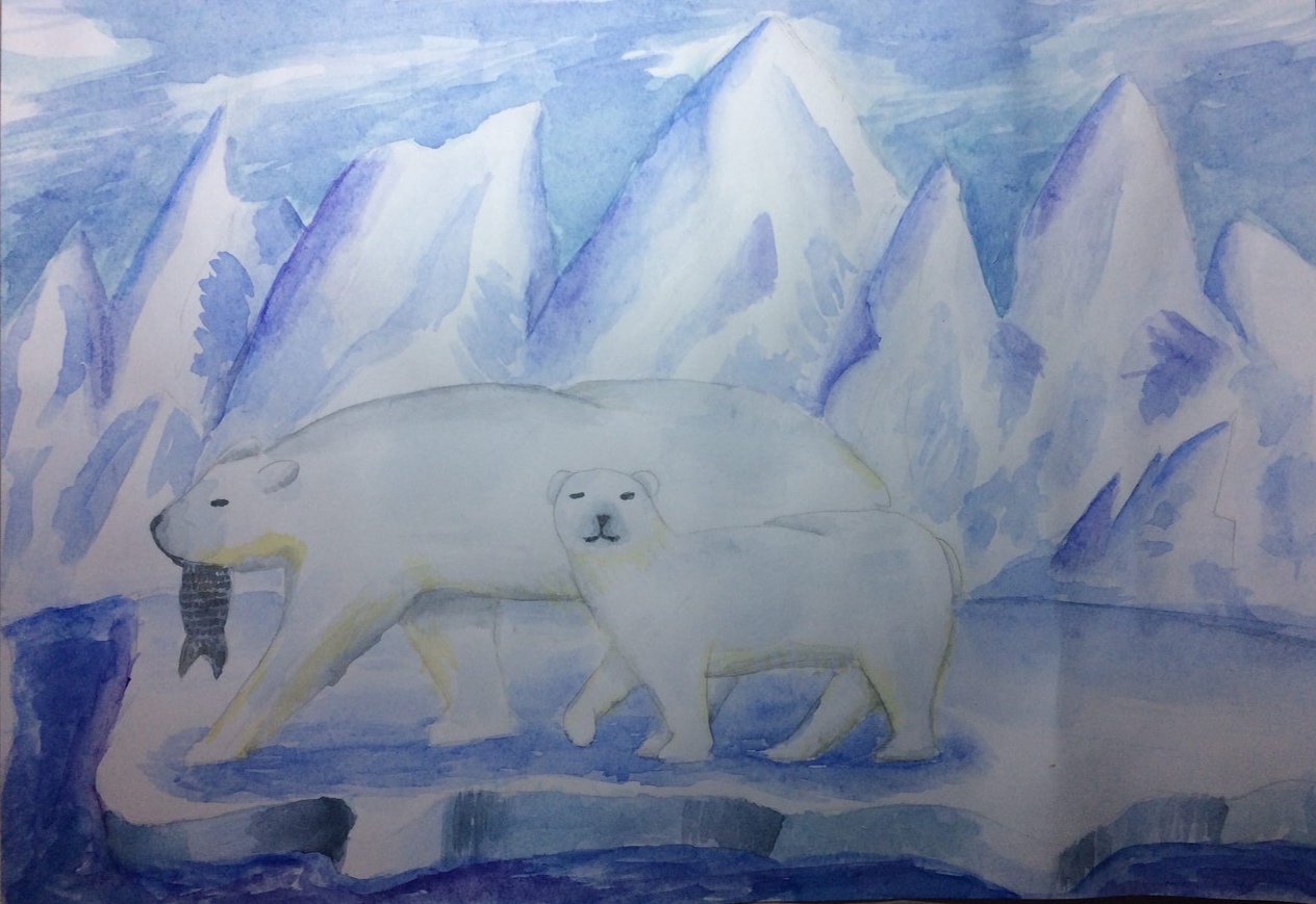 Арктика рисунок простой
