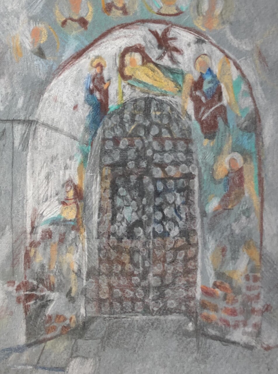 Зарисовка фресок