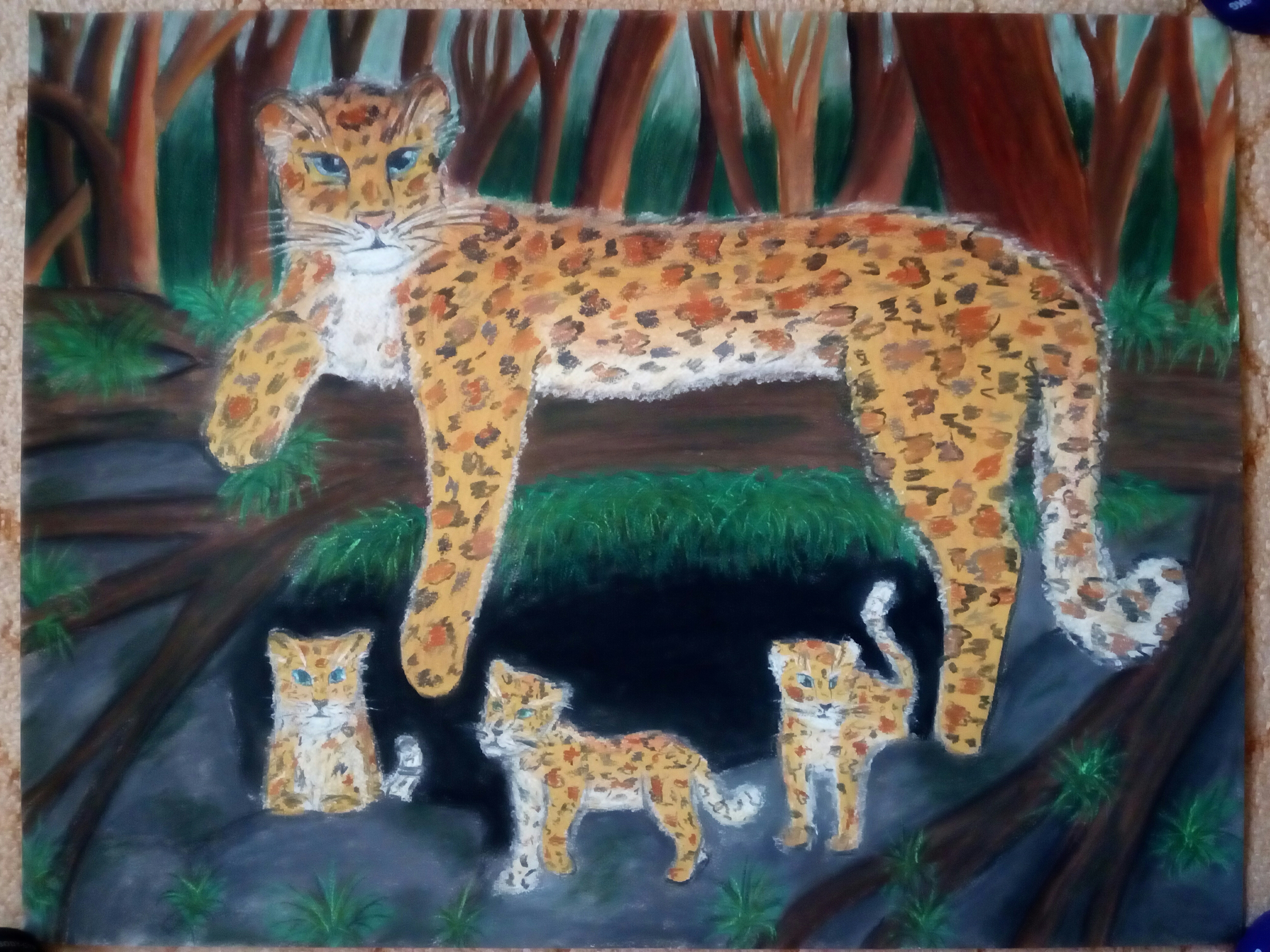 Мастер-класс по рисованию леопарда